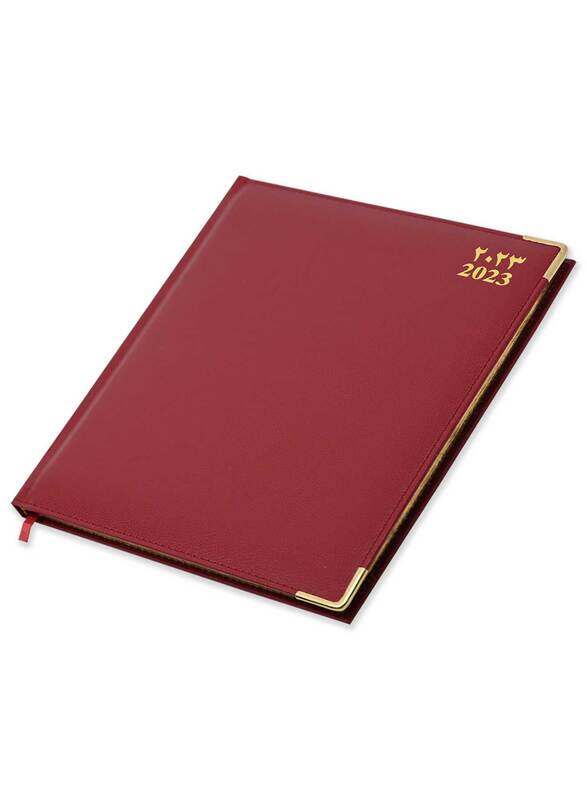 FIS 2023 Arabic/English/French Golden Executive Diary with 1-Week at a Glance, 128 Sheets, 70 GSM, FSDI35AEG23MR, Maroon
FIS 2023 Arabic/English/French Golden Executive Diary with 1-Week at a Glance, 128 Sheets, 70 GSM, FSDI35AEG23MR, Maroon