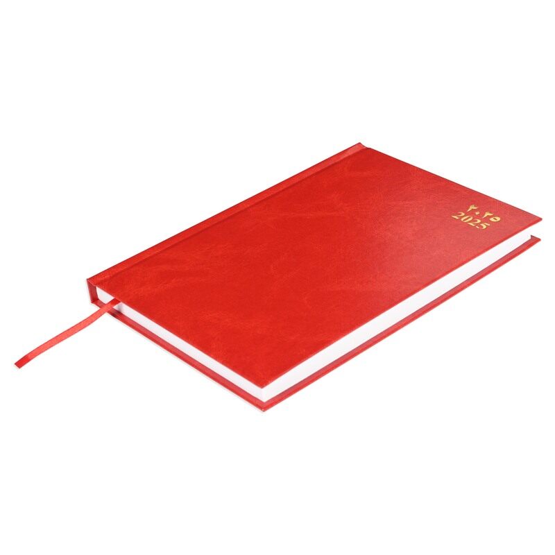 FIS 2025 A5 Diary, Hard Cover Vinyl Materials, Friday & Saturday Combined, Size A5(148x210mm), Arabic/English, 60gsm White Paper, Red Color-FSDI91AE25
FIS 2025 A5 Diary, Hard Cover Vinyl Materials, Friday & Saturday Combined, Size A5(148x210mm), Arabic/English, 60gsm White Paper, Red Color-FSDI91AE25