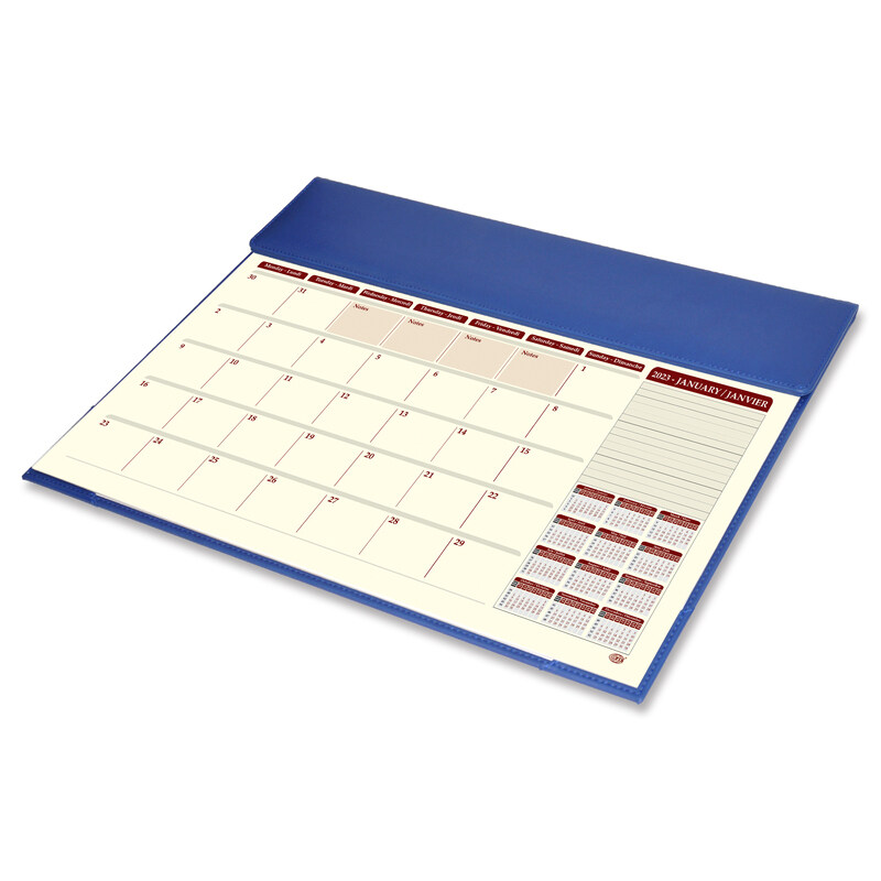 FIS 2023 English/French Year Planner with Italian PU and Desk Blotter, FSDKPUBEF23BL, Blue
FIS 2023 English/French Year Planner with Italian PU and Desk Blotter, FSDKPUBEF23BL, Blue