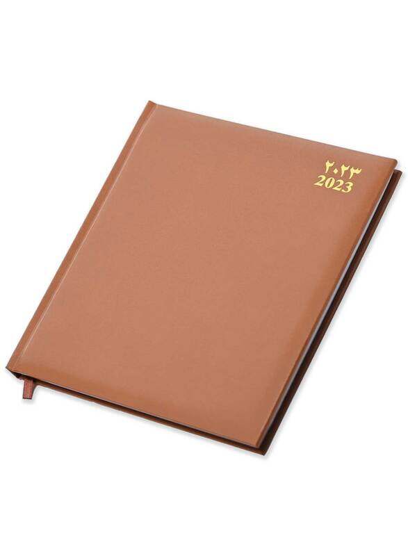 FIS 2023 Arabic/English/French Vinyl 1-Side Padded Black Executive Diary, 128 Sheets, 70 GSM, FSDI89AEFV23BR, Brown
FIS 2023 Arabic/English/French Vinyl 1-Side Padded Black Executive Diary, 128 Sheets, 70 GSM, FSDI89AEFV23BR, Brown