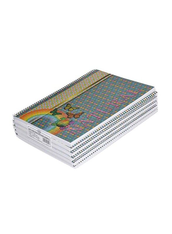 FIS Spiral Soft Cover Notebook Set, 5mm Square, 10 Piece x 80 Sheets, A4 Size, FSNB5A480NL1, Multicolour
FIS Spiral Soft Cover Notebook Set, 5mm Square, 10 Piece x 80 Sheets, A4 Size, FSNB5A480NL1, Multicolour