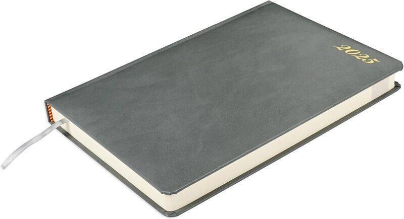 FIS 2025 Agenda Diary, Bonded Leather Materials, 1 Side Padded Cover, 70 GSM Italian Ivory Paper, Size(170x240mm), English, Grey Color-FSDI75EB25GY
FIS 2025 Agenda Diary, Bonded Leather Materials, 1 Side Padded Cover, 70 GSM Italian Ivory Paper, Size(170x240mm), English, Grey Color-FSDI75EB25GY