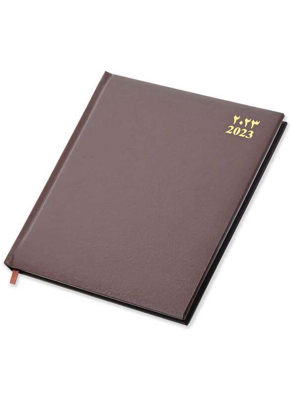 FIS 2023 Arabic/English/French Vinyl 1-Side Padded Black Executive Diary, 128 Sheets, 70 GSM, FSDI89AEFV23CH, Dark Brown
FIS 2023 Arabic/English/French Vinyl 1-Side Padded Black Executive Diary, 128 Sheets, 70 GSM, FSDI89AEFV23CH, Dark Brown