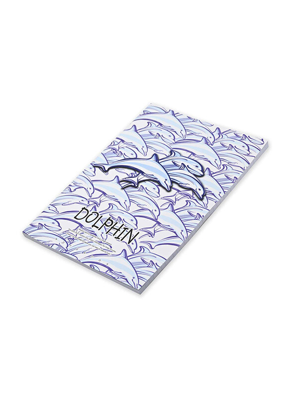 FIS Dolphin Design Soft Cover Notebook, 5 x 96 Sheets, A4 Size, FSNBSCA496-DOL2, White
FIS Dolphin Design Soft Cover Notebook, 5 x 96 Sheets, A4 Size, FSNBSCA496-DOL2, White