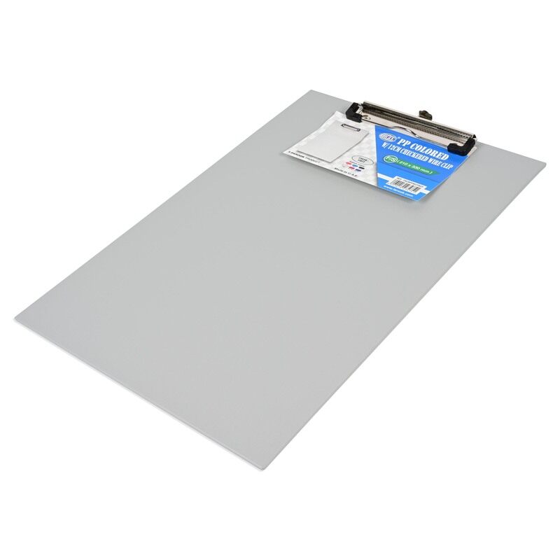 FIS PP Colored Clipboard with 12cm Checkered Wire Clip, Foolscap Size(210x330mm), Grey Color-FSCBPPWCFSGY
FIS PP Colored Clipboard with 12cm Checkered Wire Clip, Foolscap Size(210x330mm), Grey Color-FSCBPPWCFSGY