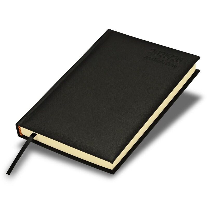 FIS 2025-2026 ACADEMIC DIARY, A5 Size(148x210mm) with Italian PU Cover Materials, 1 Side Padded Cover, English, 70gsm Italian Ivory Paper, Black Color
FIS 2025-2026 ACADEMIC DIARY, A5 Size(148x210mm) with Italian PU Cover Materials, 1 Side Padded Cover, English, 70gsm Italian Ivory Paper, Black Color
