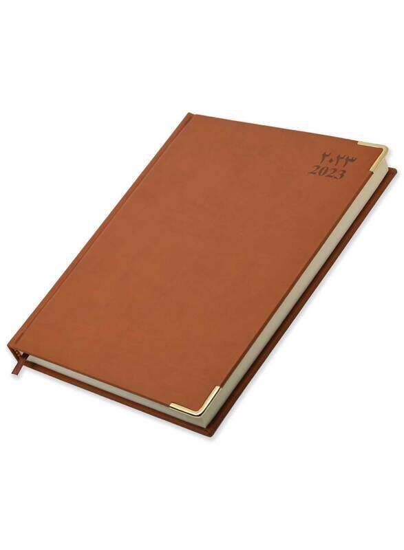 FIS 2023 Arabic/English Italian PU Padded Cover Executive Diary, 384 Sheets, 70 GSM, FSDI88AEP23BR, Brown
FIS 2023 Arabic/English Italian PU Padded Cover Executive Diary, 384 Sheets, 70 GSM, FSDI88AEP23BR, Brown