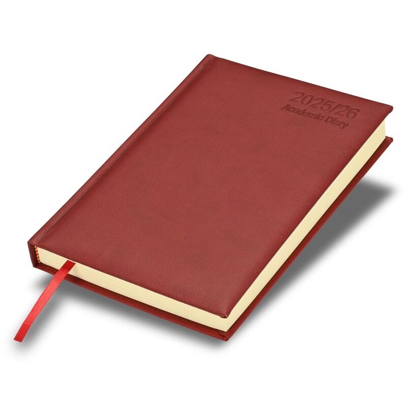FIS 2025-2026 ACADEMIC DIARY, A5 Size(148x210mm) with Italian PU Cover Materials, 1 Side Padded Cover, English, 70gsm Italian Ivory Paper, Maroon Colo
FIS 2025-2026 ACADEMIC DIARY, A5 Size(148x210mm) with Italian PU Cover Materials, 1 Side Padded Cover, English, 70gsm Italian Ivory Paper, Maroon Colo