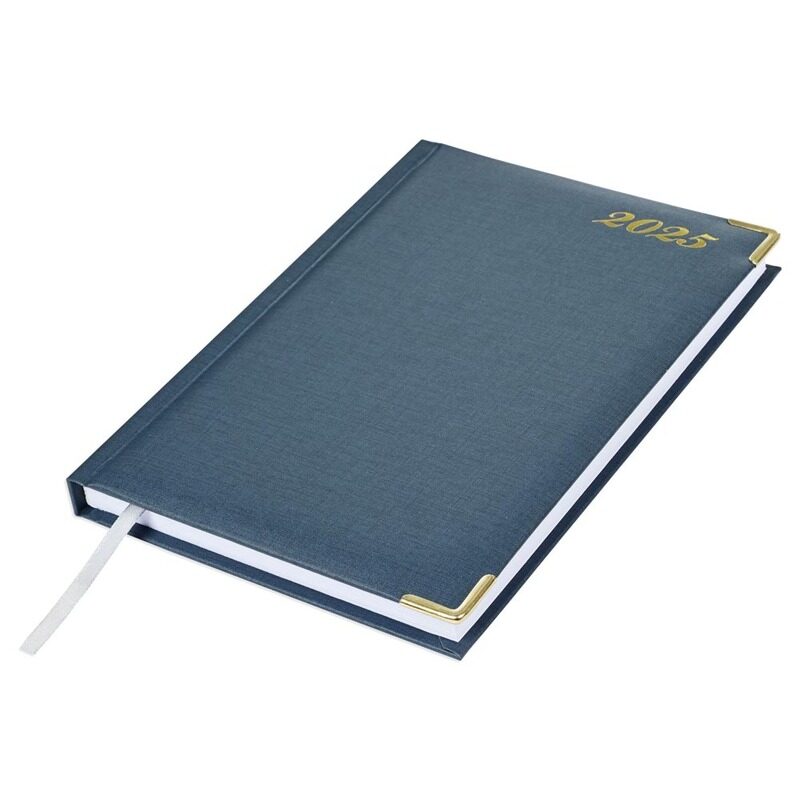 FIS 2025 Diary, 1 Side Padded Vinyl Material, Gold Corners, Saturday & Sunday Combined, A5 Size(14.8x21cm), English, Grey Color-FSDI92E25GY
FIS 2025 Diary, 1 Side Padded Vinyl Material, Gold Corners, Saturday & Sunday Combined, A5 Size(14.8x21cm), English, Grey Color-FSDI92E25GY