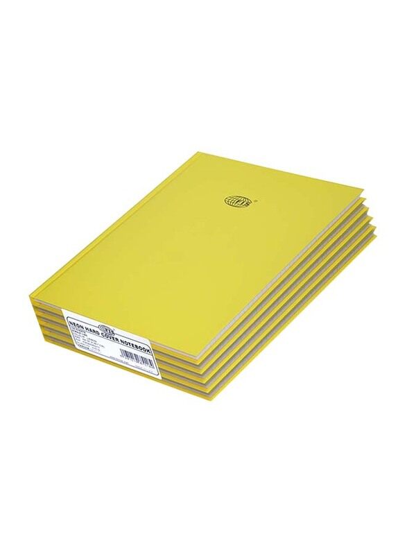 FIS Neon Hard Cover Single Line Notebook Set, 5 x 100 Sheets, A4 Size, FSNBA4N210, Lemon Yellow
FIS Neon Hard Cover Single Line Notebook Set, 5 x 100 Sheets, A4 Size, FSNBA4N210, Lemon Yellow