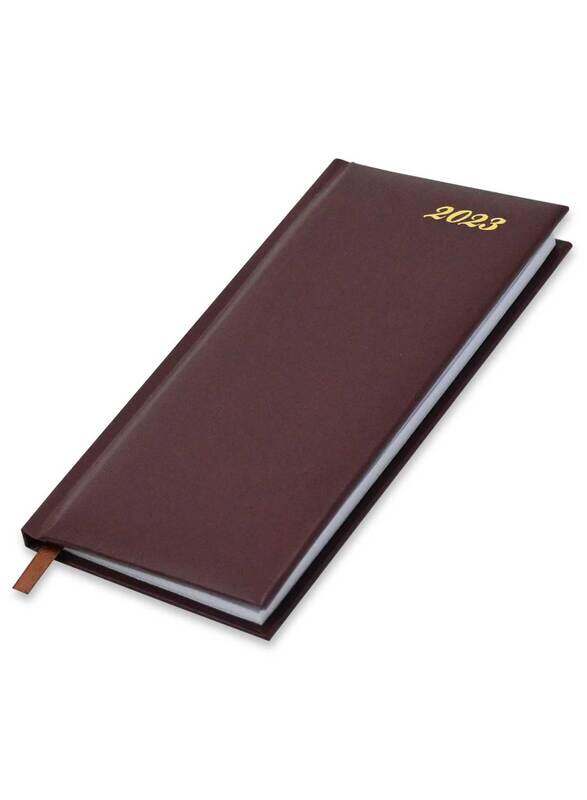 FIS 2023 English & French 1 Side Padded Slim Diary with Vinyl, 128 Sheets, 60 GSM, FSDI59EFN23CH, Chocolate
FIS 2023 English & French 1 Side Padded Slim Diary with Vinyl, 128 Sheets, 60 GSM, FSDI59EFN23CH, Chocolate