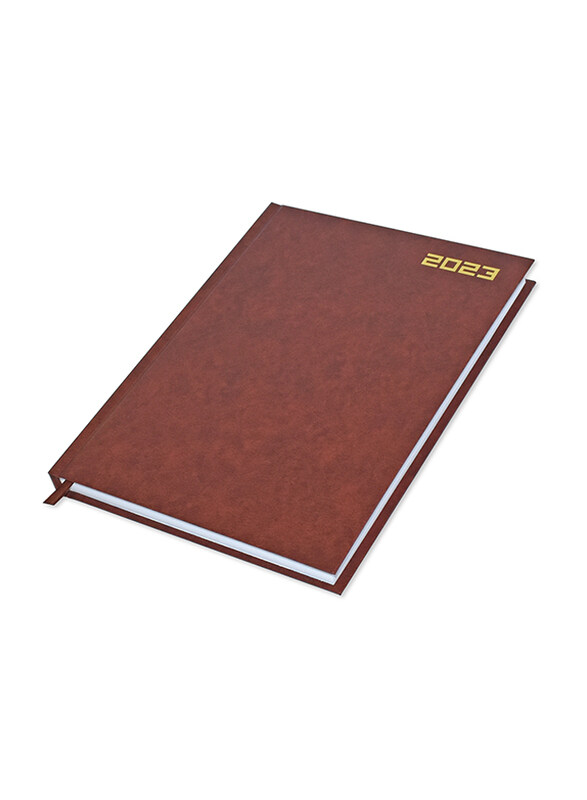 FIS Executive 2023 English Diary Vinyl Hard Cover, 384 Sheets, 70 GSM, FSDI88EN23BR, Brown
FIS Executive 2023 English Diary Vinyl Hard Cover, 384 Sheets, 70 GSM, FSDI88EN23BR, Brown