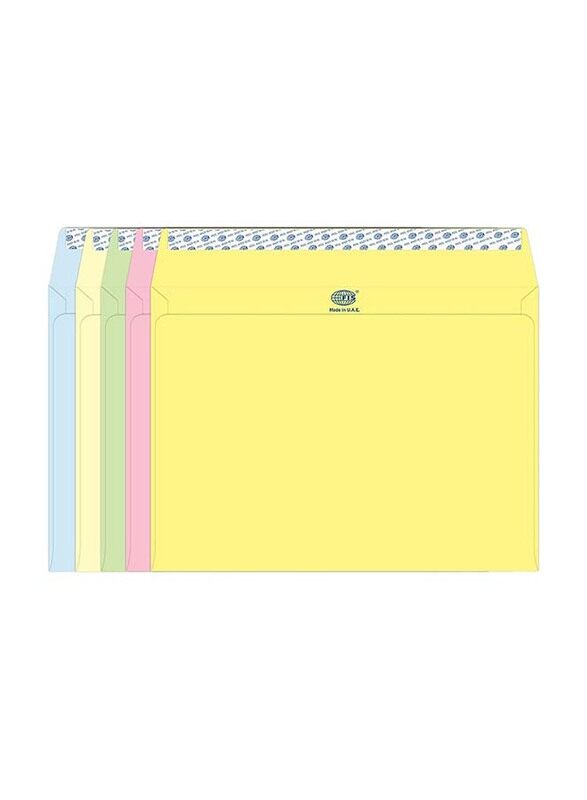 FIS Colour Peel & Seal Envelopes, 50-Piece, 80 GSM, C4 (229 x 324mm), Pastel Assorted
FIS Colour Peel & Seal Envelopes, 50-Piece, 80 GSM, C4 (229 x 324mm), Pastel Assorted