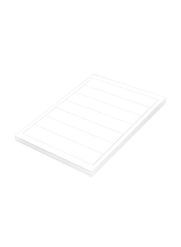 FIS Multipurpose Laser Labels, 192 x 38mm, 7 Stickers x 100 Sheets, A4 Size, FSLA7-100-REUP, White
FIS Multipurpose Laser Labels, 192 x 38mm, 7 Stickers x 100 Sheets, A4 Size, FSLA7-100-REUP, White