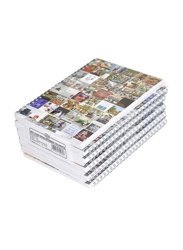 FIS Spiral Soft Cover Single Line Notebook Set, 10 x 100 Sheets, A5 Size, FSNBA51903S, Multicolour
FIS Spiral Soft Cover Single Line Notebook Set, 10 x 100 Sheets, A5 Size, FSNBA51903S, Multicolour