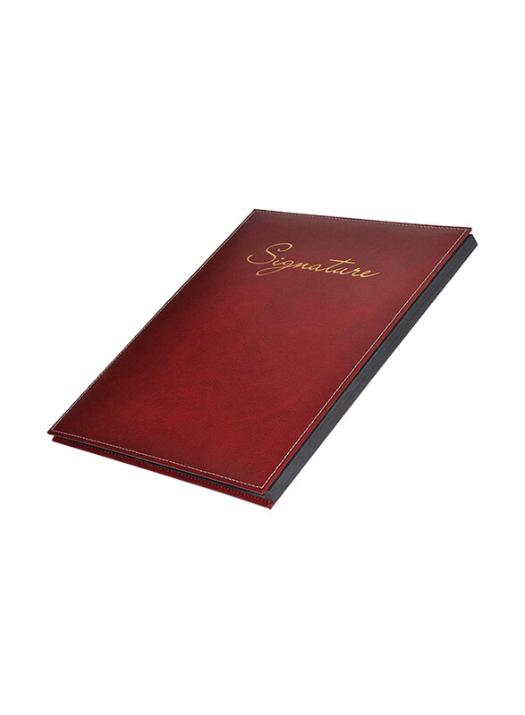 FIS Leather Arabic Open Signature Book with 10-Divisions, FSCL1-10BNAMRm, Maroon
FIS Leather Arabic Open Signature Book with 10-Divisions, FSCL1-10BNAMRm, Maroon