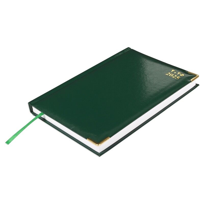FIS 2025 A5 Diary, Hard Cover Vinyl Material, 1 Side Padded, Gold Corners, Size A5(148x210mm), Arabic/English, 60gsm White Paper, Green Color-FSDI22AE
FIS 2025 A5 Diary, Hard Cover Vinyl Material, 1 Side Padded, Gold Corners, Size A5(148x210mm), Arabic/English, 60gsm White Paper, Green Color-FSDI22AE