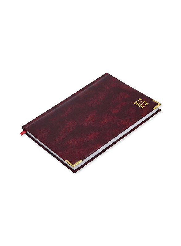 FIS 2024 Arabic/English Saturday & Sunday Combined Diary, 384 Sheets, 60 GSM, A5 Size FSDI92AE24MR, Maroon
FIS 2024 Arabic/English Saturday & Sunday Combined Diary, 384 Sheets, 60 GSM, A5 Size FSDI92AE24MR, Maroon