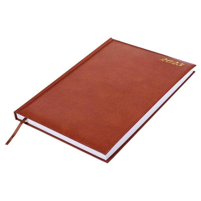 FIS 2025 A4 Diary, Vinyl Materials, 1 Side Padded Cover, 1 Day a Page, Size A4(210x297mm), English, 60gsm White Paper, Brown Color-FSDI42EN25BR
FIS 2025 A4 Diary, Vinyl Materials, 1 Side Padded Cover, 1 Day a Page, Size A4(210x297mm), English, 60gsm White Paper, Brown Color-FSDI42EN25BR