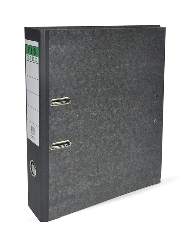 FIS Lever Arch Files Grey Marble with Slide-In Plate & Fixed 2 Holes Puncher, Size of Spine is 8cm, F/S (210 x 330mm), FSBF8RDWP, Black
FIS Lever Arch Files Grey Marble with Slide-In Plate & Fixed 2 Holes Puncher, Size of Spine is 8cm, F/S (210 x 330mm), FSBF8RDWP, Black