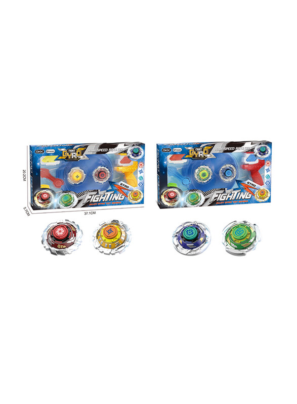 Okk 2 Player Fighting Gryo Silver Metal High Speed Rotation Spin Toy with Launcher, Ruler & Disassembly, Ages 6+, Assorted
Okk 2 Player Fighting Gryo Silver Metal High Speed Rotation Spin Toy with Launcher, Ruler & Disassembly, Ages 6+, Assorted