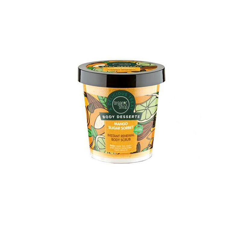 Organic Shop Body Desserts Mango Sugar Sorbet Instant Renewal Body Scrub, 450 ml
Organic Shop Body Desserts Mango Sugar Sorbet Instant Renewal Body Scrub, 450 ml