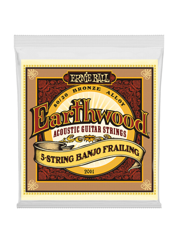 Ernie Ball Earthwood 5-String Banjo Frailing Acoustic Guitar Strings, P02061, Multicolour
Ernie Ball Earthwood 5-String Banjo Frailing Acoustic Guitar Strings, P02061, Multicolour