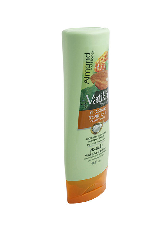 Vatika Naturals Almond and Honey Moisture Treatment Conditioner for Dry Hair, 400ml
Vatika Naturals Almond and Honey Moisture Treatment Conditioner for Dry Hair, 400ml