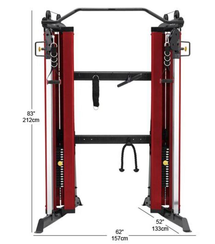 Steelflex Complete Body Dual Cable Multi Functional Exercise Machine, One Size, 13070818, Red/Black
Steelflex Complete Body Dual Cable Multi Functional Exercise Machine, One Size, 13070818, Red/Black