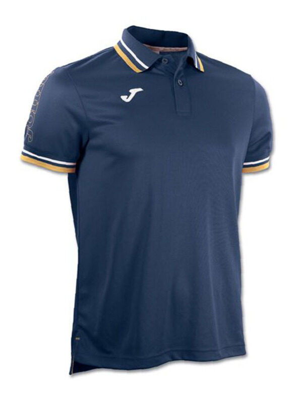 Joma Campus Polo Short Sleeve Collared Neck T-Shirt for Men, Extra Large, Navy Blue
Joma Campus Polo Short Sleeve Collared Neck T-Shirt for Men, Extra Large, Navy Blue