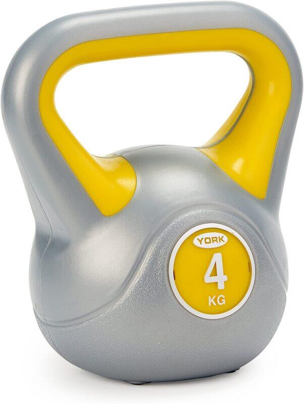 York Fitness International Weight Lifting Training Kettle bell, 4KG, Yellow/Grey
York Fitness International Weight Lifting Training Kettle bell, 4KG, Yellow/Grey