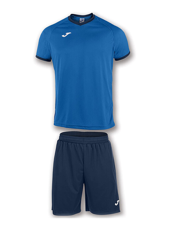 Joma Academy Polyester Short Sleeve T-Shirt & Shorts Set for Men, Large, Navy Blue
Joma Academy Polyester Short Sleeve T-Shirt & Shorts Set for Men, Large, Navy Blue