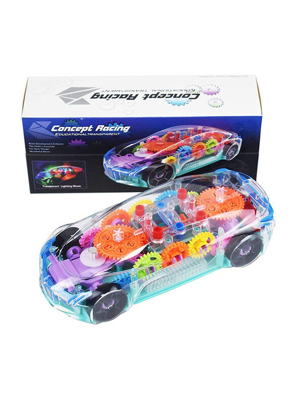 Generic 360 Degree Rotating Gear Display Transparent Racing Vehicle Toy for Kids with 3D Flashing LED Lights and Music, Ages 1+
Generic 360 Degree Rotating Gear Display Transparent Racing Vehicle Toy for Kids with 3D Flashing LED Lights and Music, Ages 1+