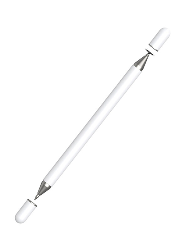 WiWu One 2 In 1 Passive Universal Stylus Touch Pencil with Magnetic Cover, PO2IN1PSMCW, White
WiWu One 2 In 1 Passive Universal Stylus Touch Pencil with Magnetic Cover, PO2IN1PSMCW, White