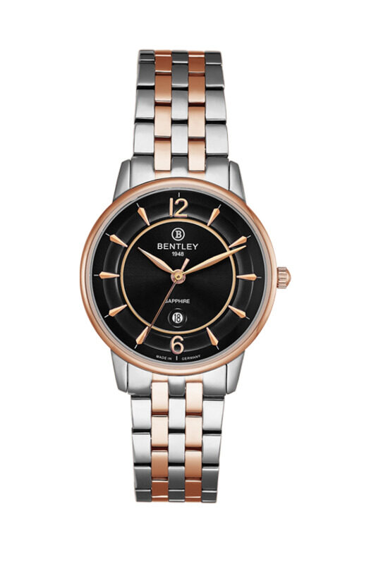 Bentley Analog Quartz Watch for Women with Stainless Steel Band, Water Resistant, BL1853-10LTBA-R, Gold/Silver-Black
Bentley Analog Quartz Watch for Women with Stainless Steel Band, Water Resistant, BL1853-10LTBA-R, Gold/Silver-Black