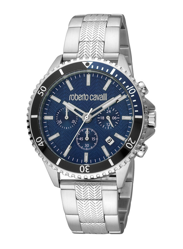 Roberto Cavalli Analog Watch for Men with Stainless Steel Band, RC5G049M0065, Silver-Blue
Roberto Cavalli Analog Watch for Men with Stainless Steel Band, RC5G049M0065, Silver-Blue