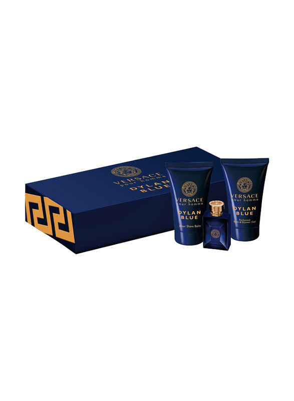 Versace 3-Piece Pour Homme Dylan Blue Mini Set for Men, 5ml EDT Perfume, 25ml After Shave Balm, 25ml Bath & Shower Gel
Versace 3-Piece Pour Homme Dylan Blue Mini Set for Men, 5ml EDT Perfume, 25ml After Shave Balm, 25ml Bath & Shower Gel