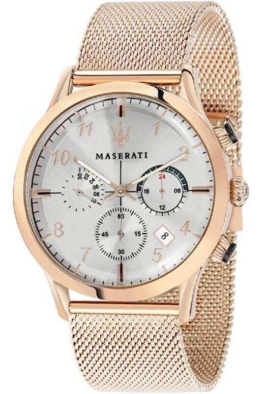 Maserati Analog Watch for Women with Mesh Band, Water Resistant, R8873625002, Rose Gold-White
Maserati Analog Watch for Women with Mesh Band, Water Resistant, R8873625002, Rose Gold-White