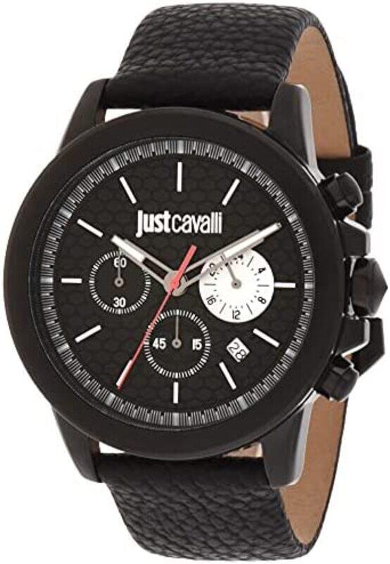 Just Cavalli Analog Watch for Men with Leather Genuine Band, JC1G140L0035, Black-Black
Just Cavalli Analog Watch for Men with Leather Genuine Band, JC1G140L0035, Black-Black