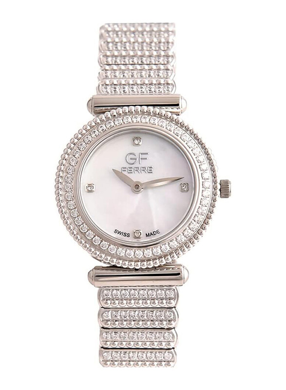 GF Ferre Wrist Watch for Women with Band, Water Resistant, GFSS8079LZ, Silver-White
GF Ferre Wrist Watch for Women with Band, Water Resistant, GFSS8079LZ, Silver-White