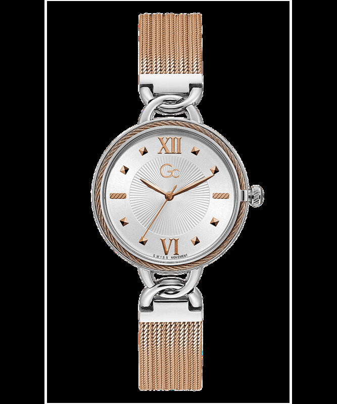 GC Analog Watch for Women with Stainless Steel Band, Y49002L1MF, Rose Gold-Silver
GC Analog Watch for Women with Stainless Steel Band, Y49002L1MF, Rose Gold-Silver