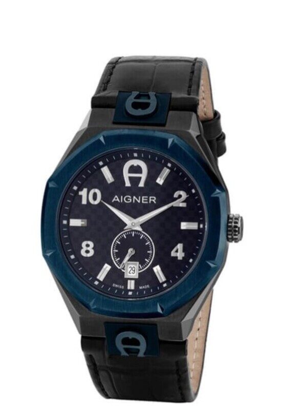 Aigner Analog Watch for Men with Leather Band, Water Resistant, MA142104, Blue-Black
Aigner Analog Watch for Men with Leather Band, Water Resistant, MA142104, Blue-Black