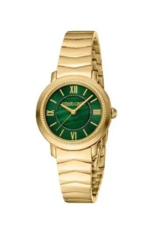 Roberto Cavalli Analog Watch for Women with Stainless Steel Band, RC5L056M0065, Gold-Green
Roberto Cavalli Analog Watch for Women with Stainless Steel Band, RC5L056M0065, Gold-Green