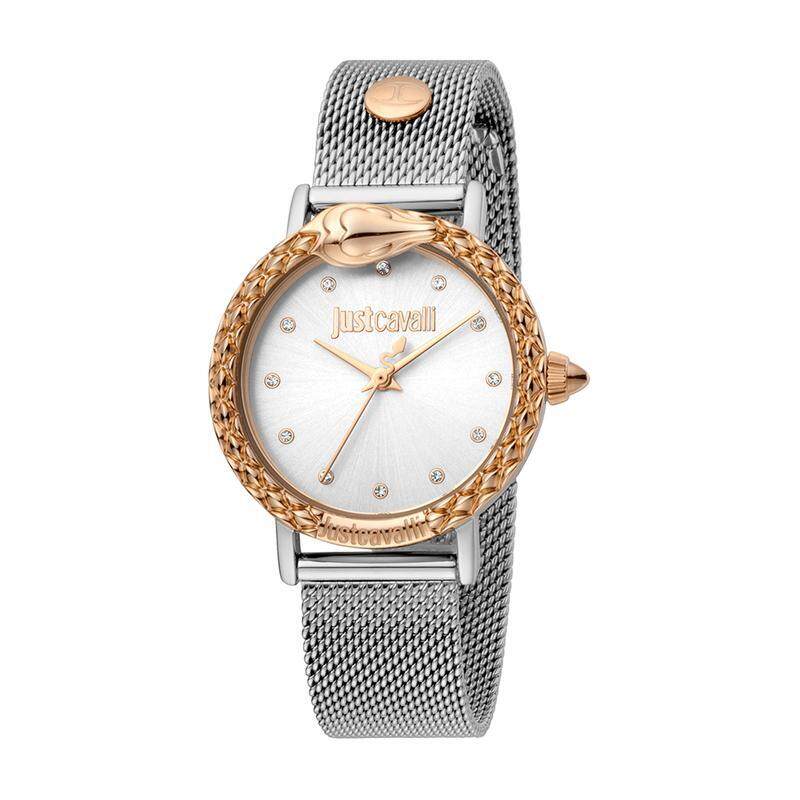 Just Cavalli Analog Watch for Women with Mesh Band, JC1L124M0105, Silver-Silver
Just Cavalli Analog Watch for Women with Mesh Band, JC1L124M0105, Silver-Silver