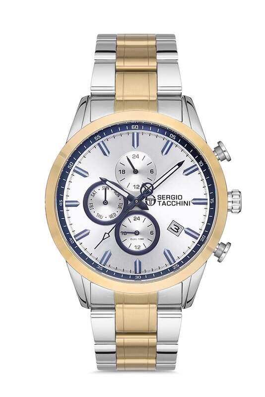 Sergio Tacchini Analog Watch for Men with Stainless Steel Band, ST.1.10149-6, Multicolour-Silver
Sergio Tacchini Analog Watch for Men with Stainless Steel Band, ST.1.10149-6, Multicolour-Silver