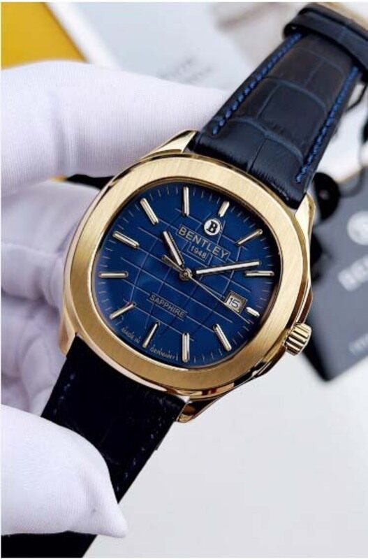 Bentley 1948 Sapphire Watch for Unisex with Leather Band,BL1869-10WKNN, Black-Navy Blue
Bentley 1948 Sapphire Watch for Unisex with Leather Band,BL1869-10WKNN, Black-Navy Blue