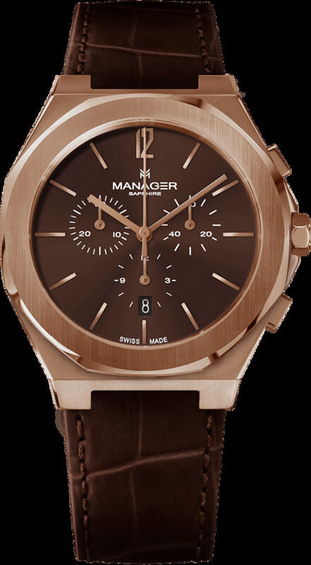 Manager Analog Watch for Men with Leather Genuine Band, MAN-RS-07-RL, Brown-Brown
Manager Analog Watch for Men with Leather Genuine Band, MAN-RS-07-RL, Brown-Brown