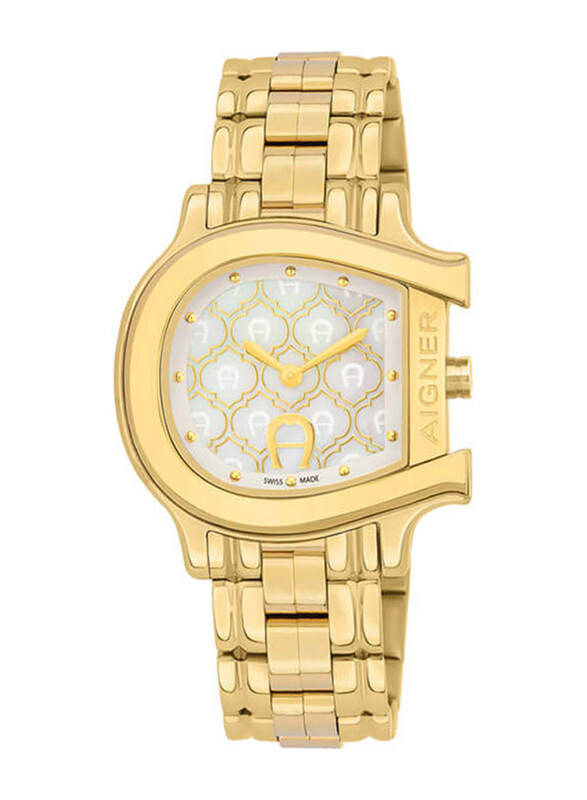 Aigner Cesena Analog Watch for Women with Stainless Steel Band & Water Resistant, M A132207, Gold-Mother Of Pearl
Aigner Cesena Analog Watch for Women with Stainless Steel Band & Water Resistant, M A132207, Gold-Mother Of Pearl