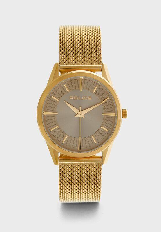 Police Analog Watch for Women with Mesh Band, Water Resistant, P 15690MSG-D22MM, Gold-Grey/Silver
Police Analog Watch for Women with Mesh Band, Water Resistant, P 15690MSG-D22MM, Gold-Grey/Silver