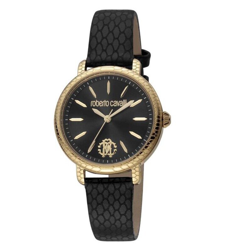 Roberto Cavalli Analog Watch for Women with Leather Band, Water Resistant, RC5L034L0025, Black
Roberto Cavalli Analog Watch for Women with Leather Band, Water Resistant, RC5L034L0025, Black